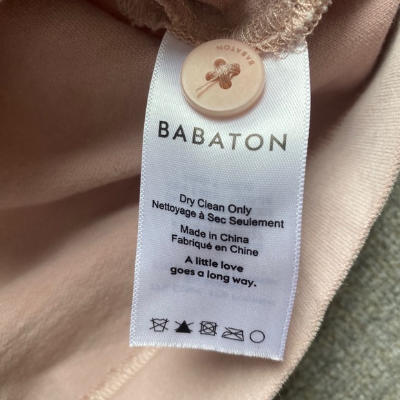 Babaton Pink ultra suede mini skirt size 0 - Picture 4 of 5